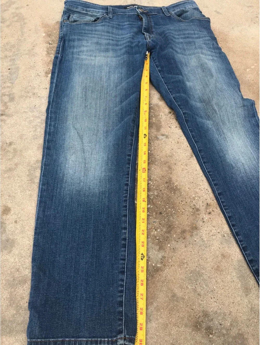 Mavi Jeans Zach Straight Leg Jeans Mens Blue Medium Wash Denim Pants Zip Fly